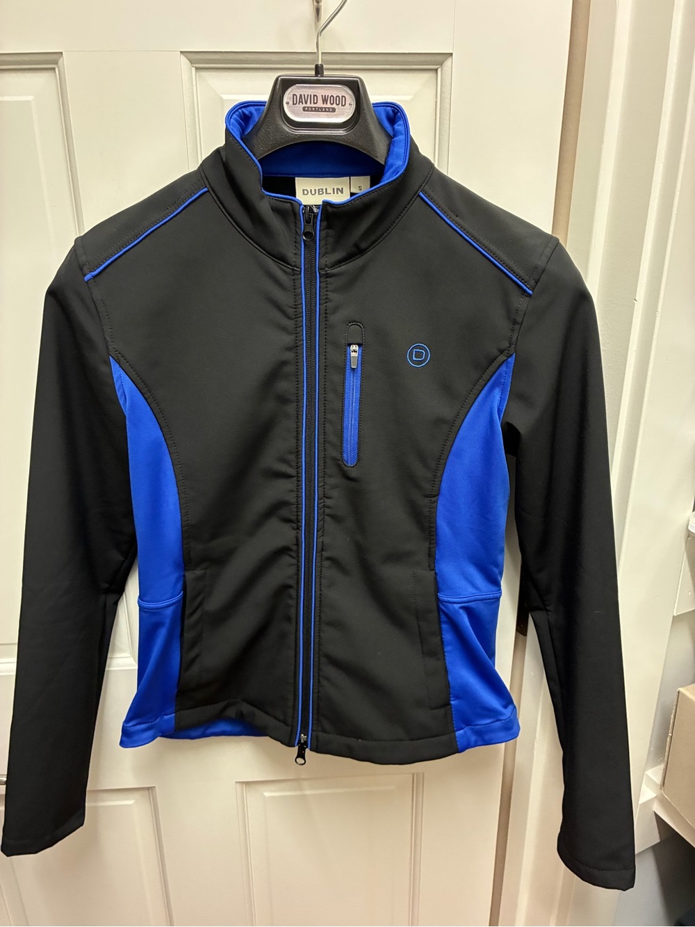 Dublin Women's Black & Royal Blue Softshell Jacket